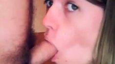 Webcam Hottie Swallows Her Bf's Best Friend's Cum