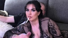 Smoking Handjob With Cumshot - Sweet Maria - HandJob