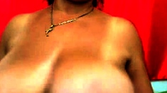 Webcams 2014 - MILF Oils up Huge Tits
