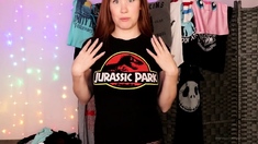 Ginger ASMR Showing You My T-Shirt Collection XXX Videos