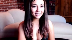 Hot Busty Webcam Babe Masturbate Solo