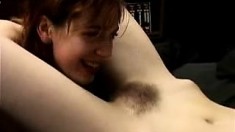 Hairy teen lesbians lick pussy outdoors in hd