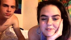 Super Hot Latina teen striptease on Webcam