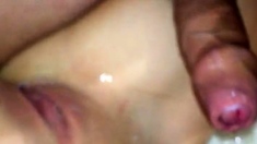 closeup dripping creampie