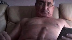 Spanish Grandpa Wanking Hard