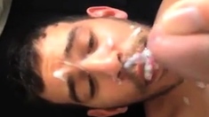 Arab Boy Take The Full Load Of Daddys Cum..