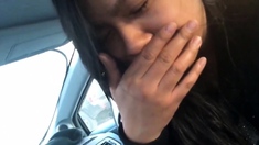 Amateur Asian car suck and swallow